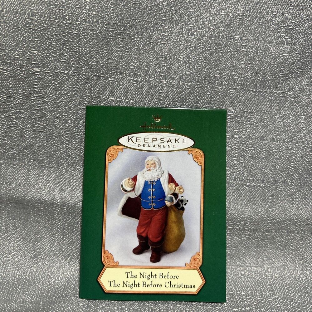 Hallmark Keepsake Christmas Tree Ornament Santa Claus Set Vintage 2001‎ - Picture 8 of 11